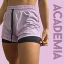 Short Fitness 2 em 1 Dry Fit com Bolso Para Celular