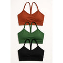 Kit Top Alcinha 3 Peças Suplex Com Bojo