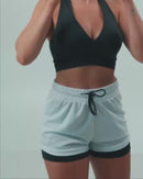 Short Fitness 2 em 1 Dry Fit com Bolso Para Celular